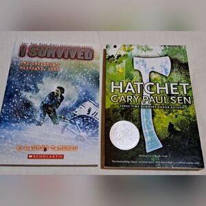 I Survived The Children's Blizzard, 1888 & Hatchet Adventure Books